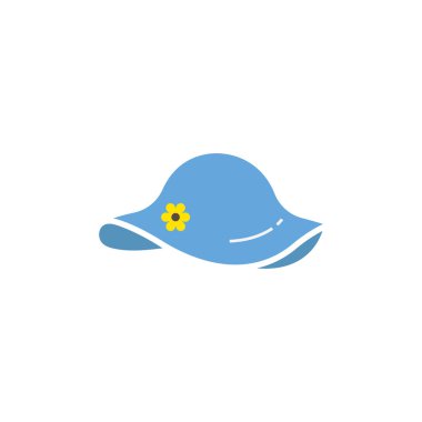 Pamela şapka simgesi tasarım örnekleme şablonu