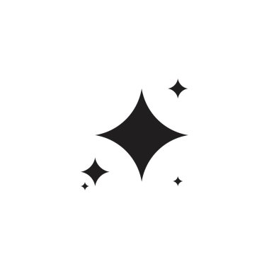 Parlayan yıldız simgesi vektör şablonu