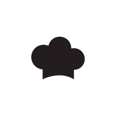 şapka şefi logo simge resimleme şablonu