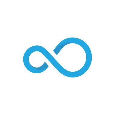 Sonsuz logo illüstrasyon şablon tasarımı
