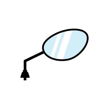 Dikiz aynası vektör tasarım illüstrasyonuName