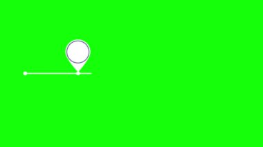 Yeşil Ekranda Renkli İşaretlerle Modern Minimalist Zaman Çizelgesi Tasarımı