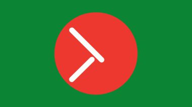 Yeşil Ekranda Kırmızı Çember X İşaretleme Canlandırması (Hata Sembolü)