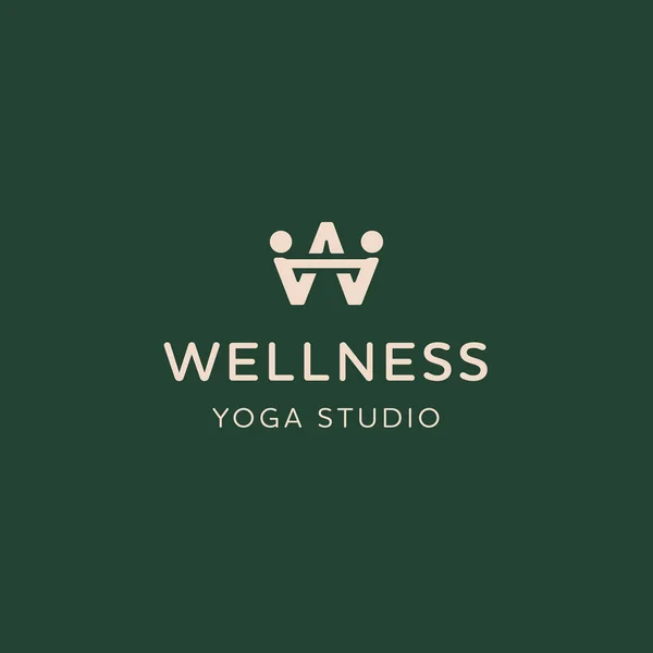 Freepik İçin Logo Mektubu W Sağlıklı Yoga Stüdyosu