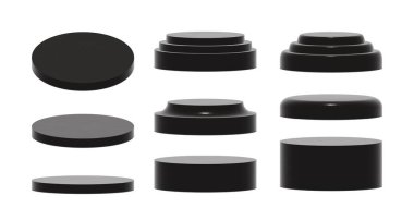 Ürün gösterisi için podyum modelleme seti, ürün gösterimi için kaide