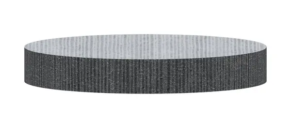 boş yuvarlak ya da silindir oymalı beton podyum şeffaf arkaplan ile izole