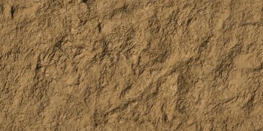 Sert, yıpranmış desenleri ve toprak tonlarıyla doğal kuru, sarı kil kaya yüzeyi. Mimari görselleştirme, jeoloji geçmişi ve kırsal doğal tasarım unsurları için ideal.