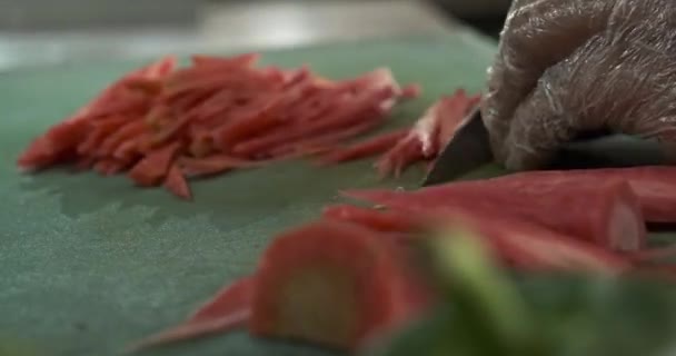 Découvrez Art Coupe Légumes Élevé Niveau Chef Précision Flair Témoin — Video