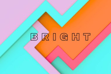 Yaratıcı Grafik Tasarım Metin Efektleri İllüstrasyonu.