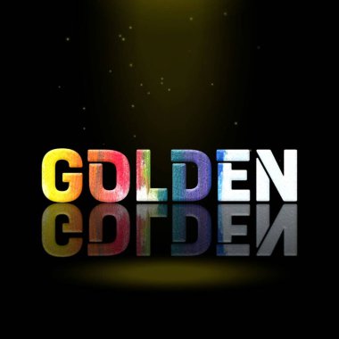 Yaratıcı Grafik Tasarım Metin Efektleri İllüstrasyonu.