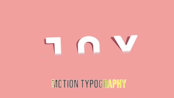 Gráficos Animación Diseño Texto — Vídeos de Stock