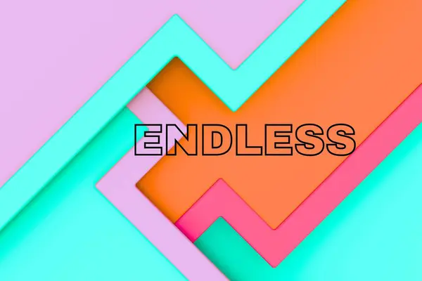 Yaratıcı Grafik Tasarım Metin Efektleri İllüstrasyonu.