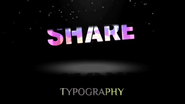 Animação Design Gráfico Texto — Vídeo de Stock