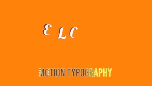 Projektowanie Grafiki Animacji Powitalne Efekty Tekstowe — Wideo stockowe