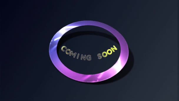 Animation Graphics Design Coming Soon Text Effects — Stock Video