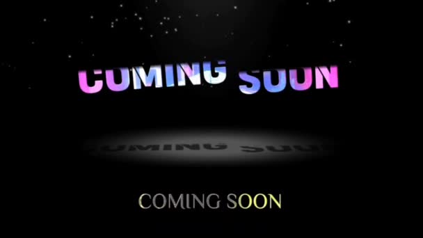 Animation Graphics Design Coming Soon Text Effects — Stock Video