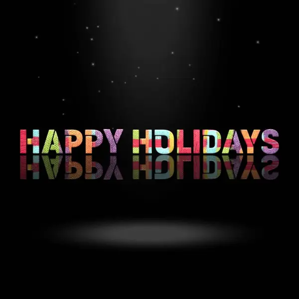 3D Animation Graphics Design, Happy Holidays Text Effects.
