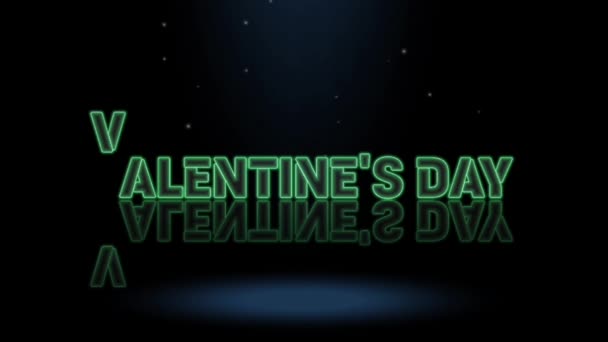 Design Gráfico Animação Efeitos Texto Dia Valentino — Vídeo de Stock