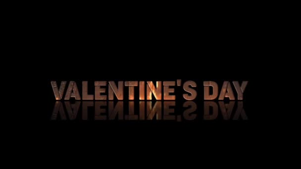 Diseño Gráficos Animación Efectos Texto Del Día Valentine — Vídeo de stock