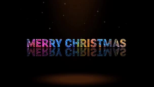 Дизайн Графіки Анімації Текстові Ефекти Marry Christmas — стокове відео
