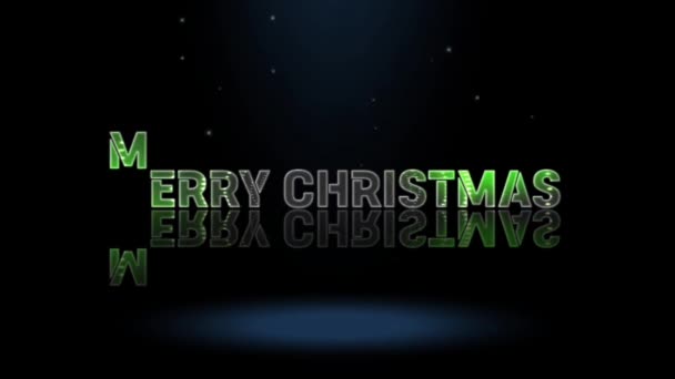 Design Gráficos Animação Marry Christmas Texto Efeitos — Vídeo de Stock