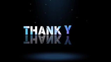 3B Canlandırma Grafik Tasarımı, Teşekkürler Metin Efektleri.