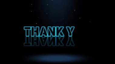 3B Canlandırma Grafik Tasarımı, Teşekkürler Metin Efektleri.