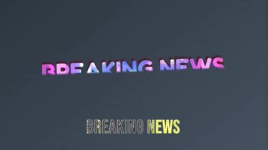 Kırıcı Haberler Metin Efektleri, 3D Canlandırma Grafikleri Tasarımı.