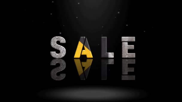 Animation Graphics Design Sale Text Effects — Stock Video