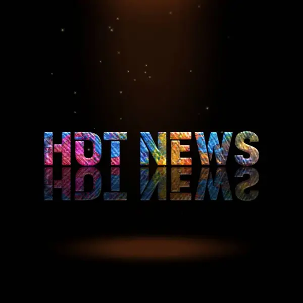 3D Canlandırma Grafik Tasarımı, Ateşli Haber Metni Efektleri.