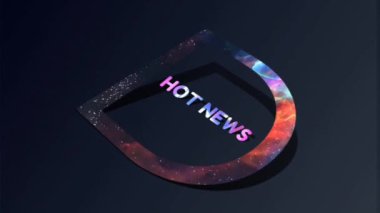 3D Canlandırma Grafik Tasarımı, Ateşli Haber Metni Efektleri.