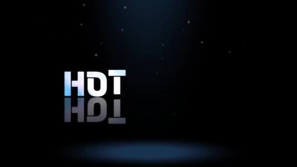 Animációs Grafika Tervezés Hot News Text Effects — Stock videók