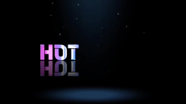 Animace Grafický Design Hot News Textové Efekty — Stock video