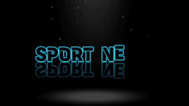 Animation Grafik Design Sport News Texteffekte — Stockvideo