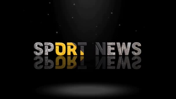 Animációs Grafika Tervezés Sport News Text Effects — Stock videók