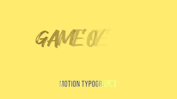 Animation Graphics Design Game Text Effects — Stock Video