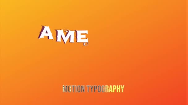 Animation Grafik Design Game Über Texteffekte — Stockvideo