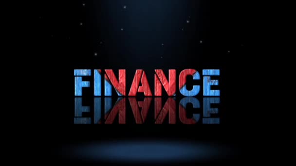 Animation Grafik Design Finanzen Texteffekte — Stockvideo