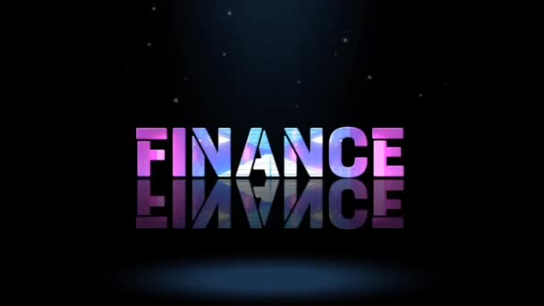 Дизайн Графіки Анімації Текстові Ефекти Finance — стокове відео