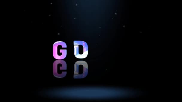 3D动画图形设计 目标文字效果 — 图库视频影像