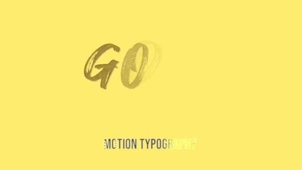 Анімація Графічний Дизайн Текстові Ефекти Бога — стокове відео