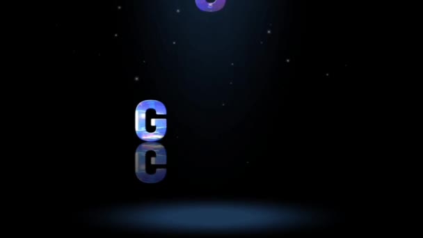 Анімація Графічний Дизайн Текстові Ефекти Бога — стокове відео