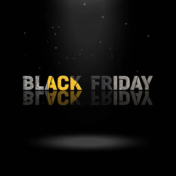 3D Animasyon Grafik Tasarımı, Kara Cuma Metin Efektleri.