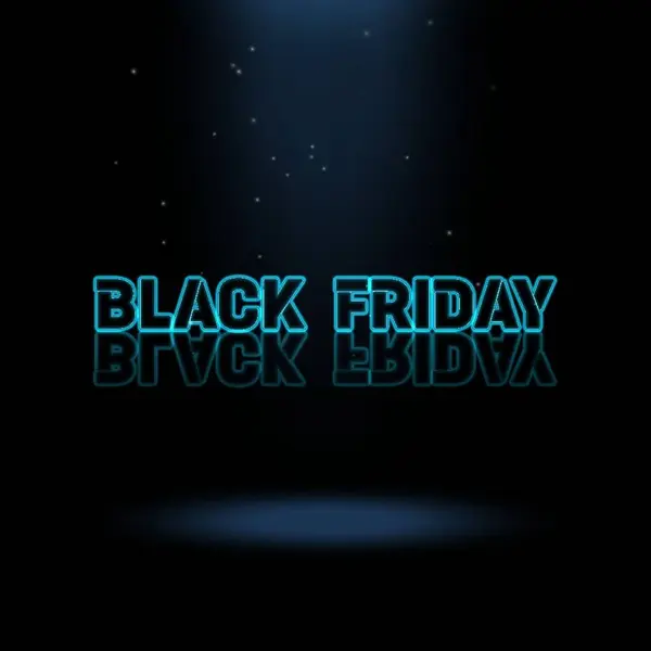 3D Animasyon Grafik Tasarımı, Kara Cuma Metin Efektleri.