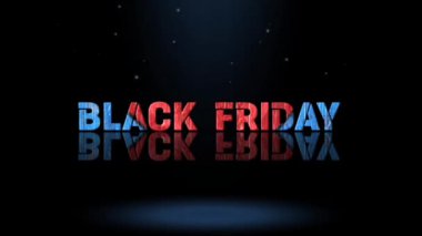 3D Animasyon Grafik Tasarımı, Kara Cuma Metin Efektleri.