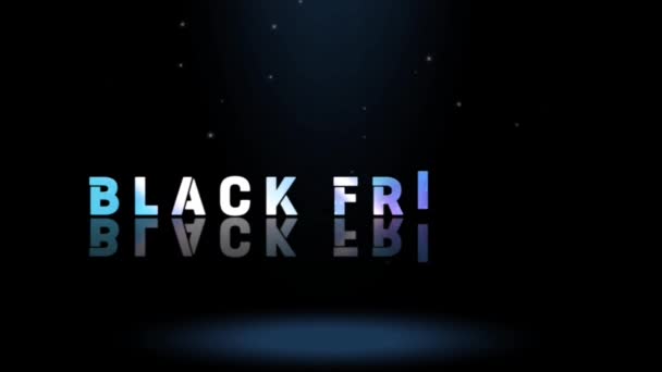 Animációs Grafika Tervezés Black Friday Szöveg Effektek — Stock videók