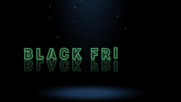 3D动画图形设计 Black Friday文字效果 — 图库视频影像