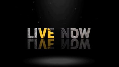 3D Animasyon Grafik Tasarımı, Live Now Metin Efektleri.