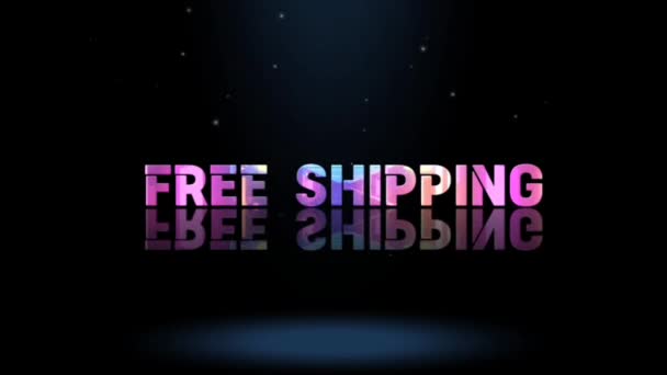 Дизайн Анімації Графіки Безкоштовні Текстові Ефекти Shipping — стокове відео