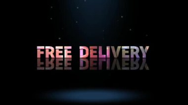 3D Canlandırma Grafik Tasarımı, FREE DELIVERY Metin Efektleri.